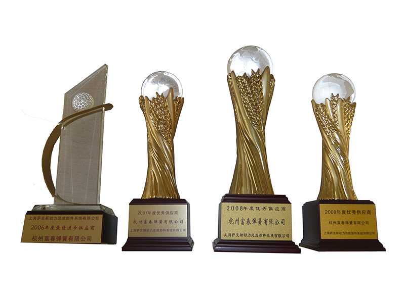 Outstanding supplier trophy collection